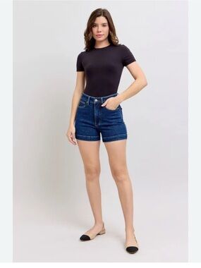 Judy Blue Light Blue Denim Jeans with Brown Leather Label
